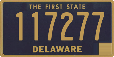 DE license plate 117277