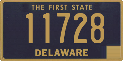 DE license plate 11728