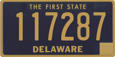 DE license plate 117287