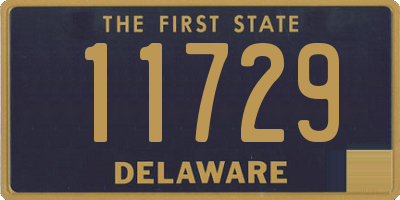 DE license plate 11729