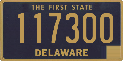 DE license plate 117300