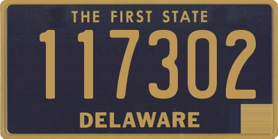 DE license plate 117302