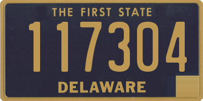 DE license plate 117304