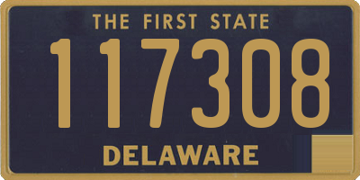 DE license plate 117308