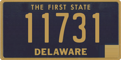 DE license plate 11731