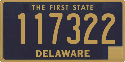 DE license plate 117322