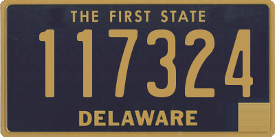 DE license plate 117324