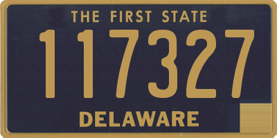 DE license plate 117327