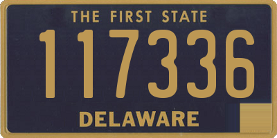 DE license plate 117336