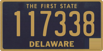 DE license plate 117338