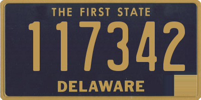 DE license plate 117342