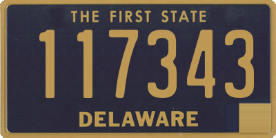 DE license plate 117343