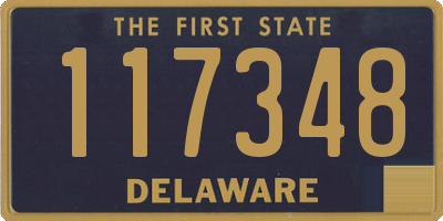 DE license plate 117348