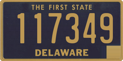 DE license plate 117349