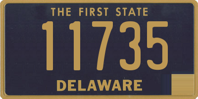 DE license plate 11735