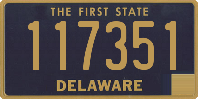 DE license plate 117351