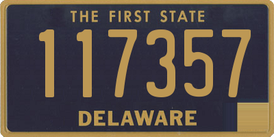 DE license plate 117357