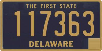 DE license plate 117363