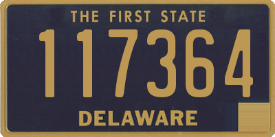 DE license plate 117364