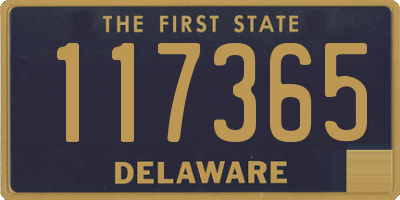 DE license plate 117365