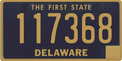 DE license plate 117368