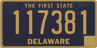 DE license plate 117381