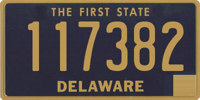 DE license plate 117382