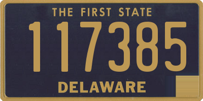 DE license plate 117385