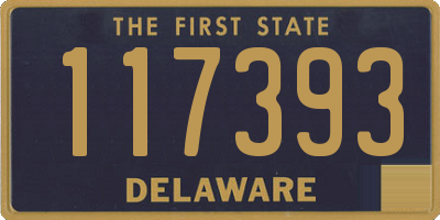 DE license plate 117393