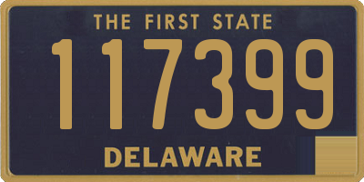 DE license plate 117399