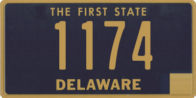 DE license plate 1174
