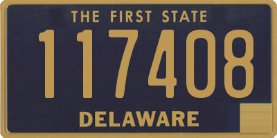 DE license plate 117408