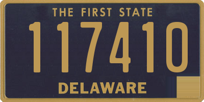 DE license plate 117410