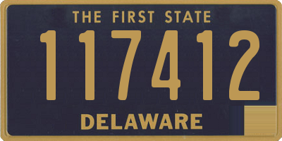 DE license plate 117412