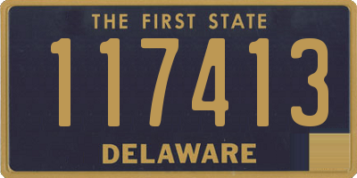 DE license plate 117413