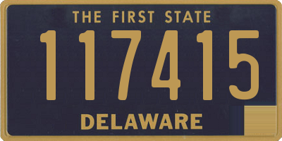 DE license plate 117415