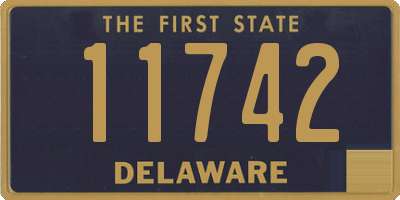 DE license plate 11742