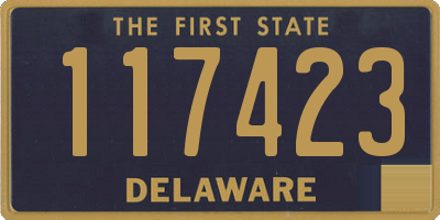 DE license plate 117423