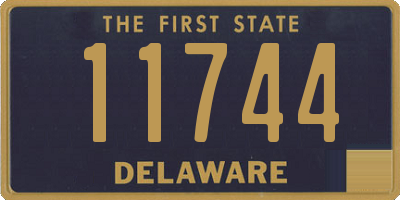 DE license plate 11744