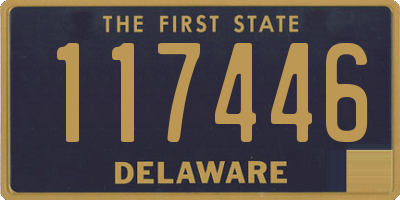 DE license plate 117446