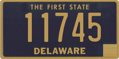 DE license plate 11745