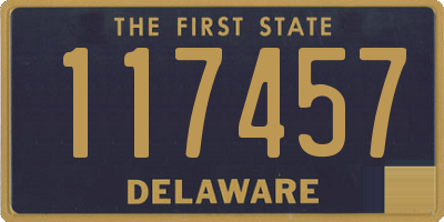 DE license plate 117457