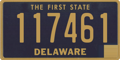 DE license plate 117461