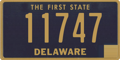 DE license plate 11747