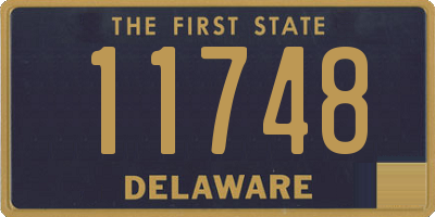 DE license plate 11748