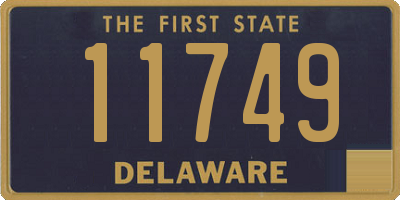 DE license plate 11749