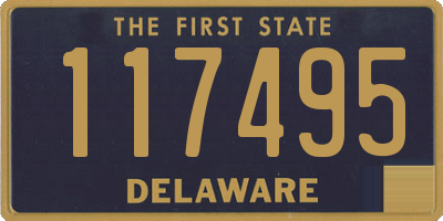 DE license plate 117495