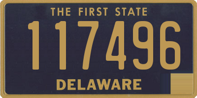 DE license plate 117496