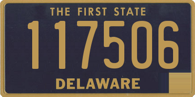 DE license plate 117506