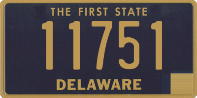 DE license plate 11751